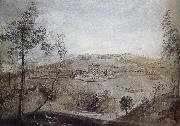 Thomas Robins the Elder Davenport House,Shropshire oil painting